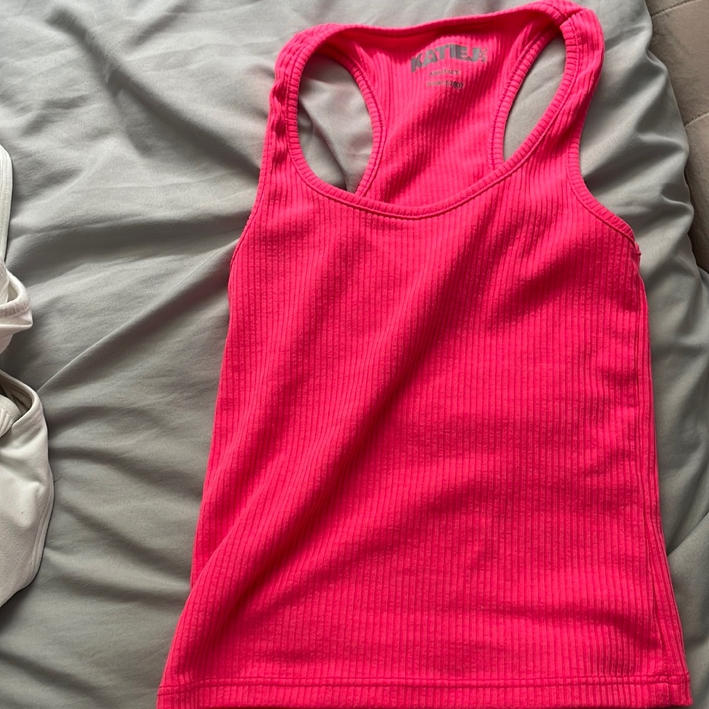 Katie j nyc pink tank top